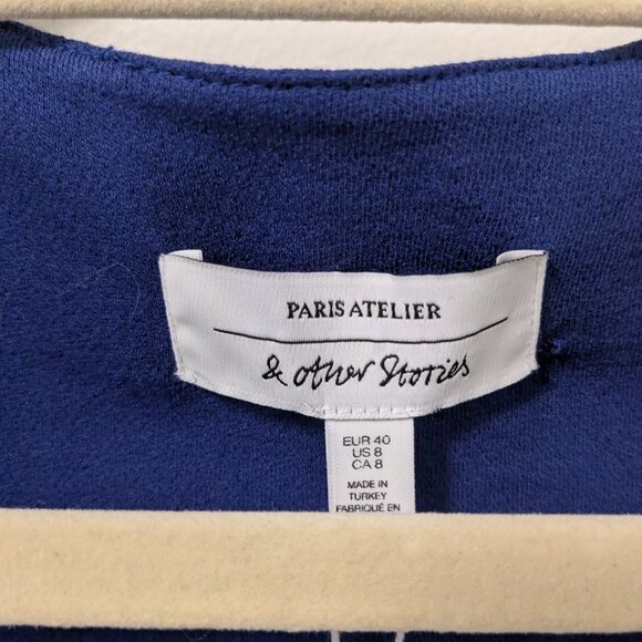 & Other Stores 100% Cotton Sleeveless Mini Wrap Dress - Picture 6 of 8